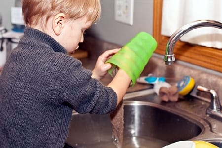 When kids are old enough for cleaning chores